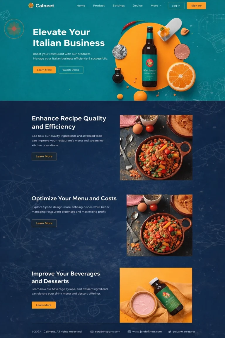 italian food restaurant in kolkata website made by webdesignerkolkata.in