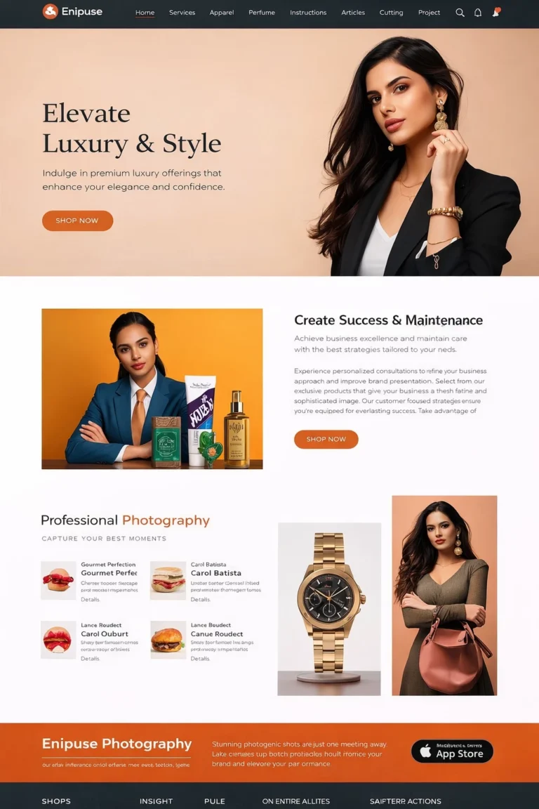 kolkata luxury brand website made by webdesignerkolkata.in