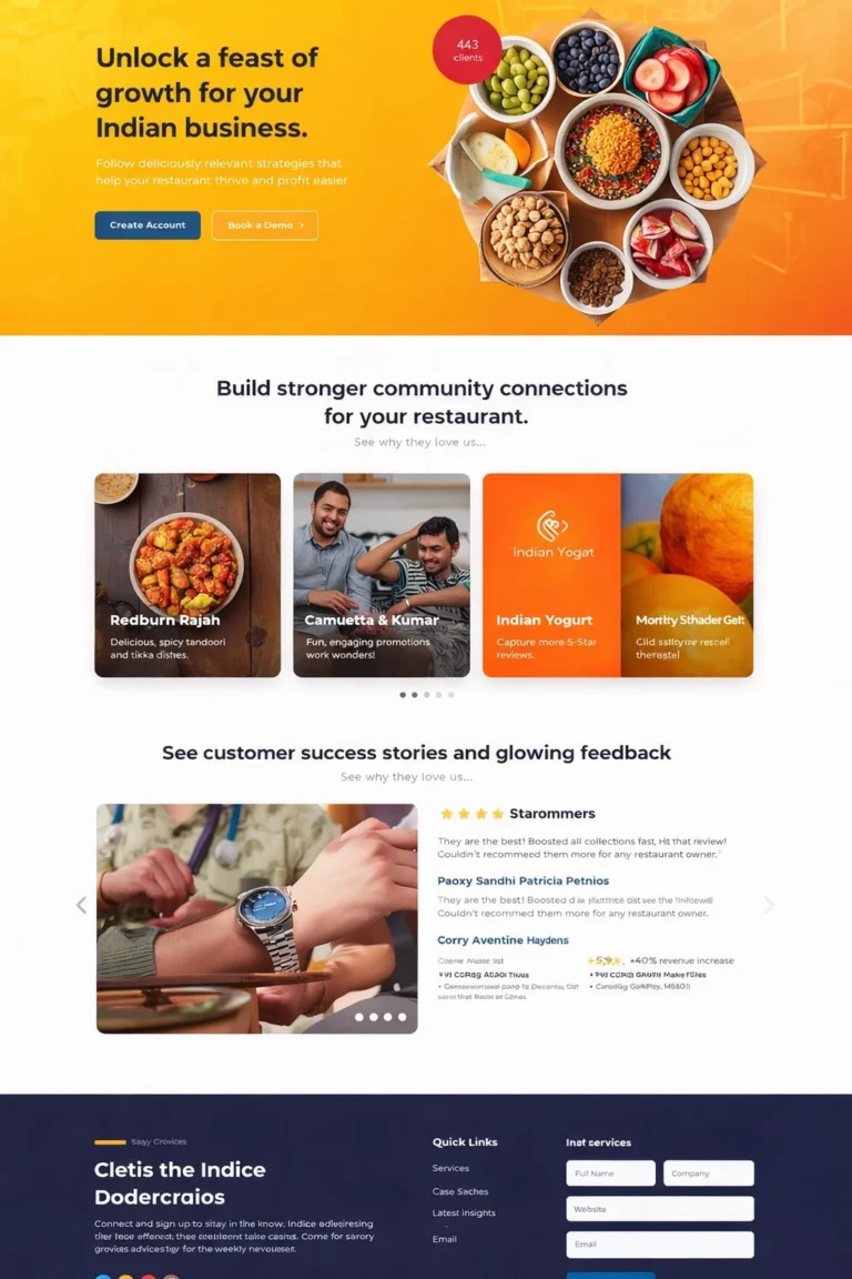 kolkata restaurant website made by webdesignerkolkata.in