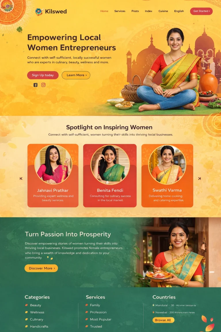 kolkata women empowerment website made by webdesignerkolkata.in
